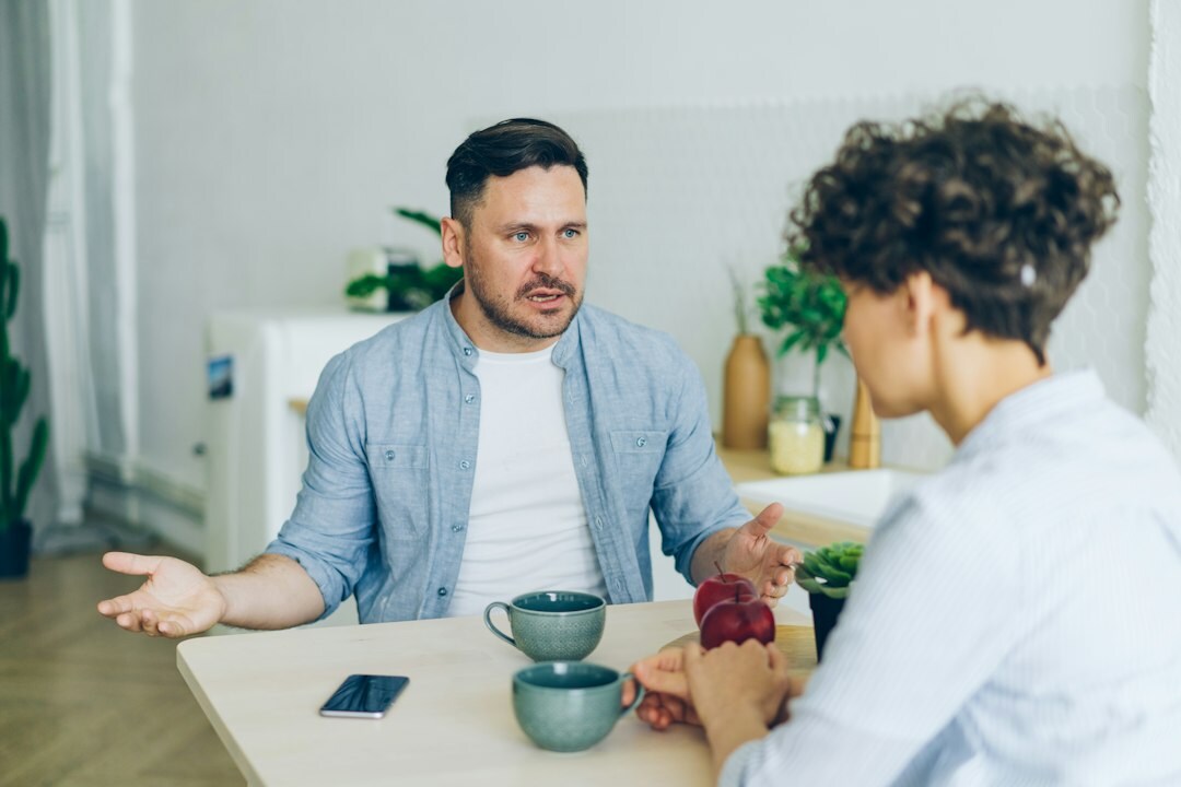 couple having conversation