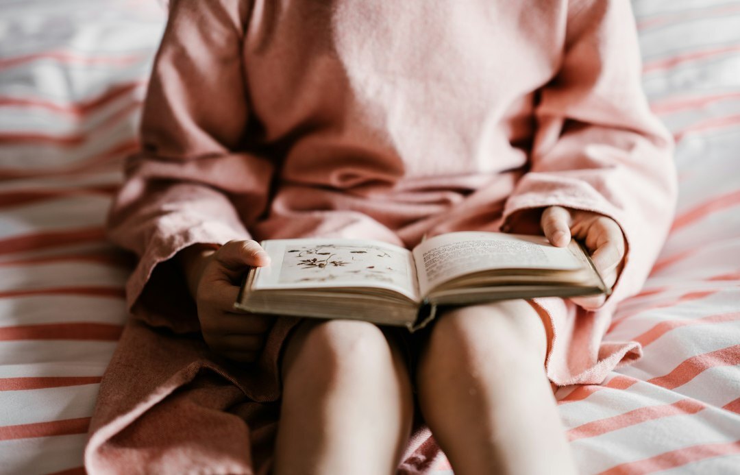 person reading book