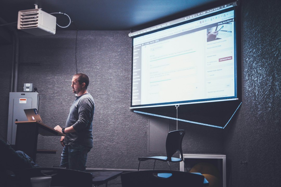 speaker presenting ideas