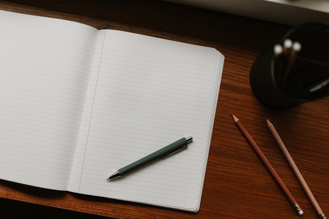 journal writing at desk
